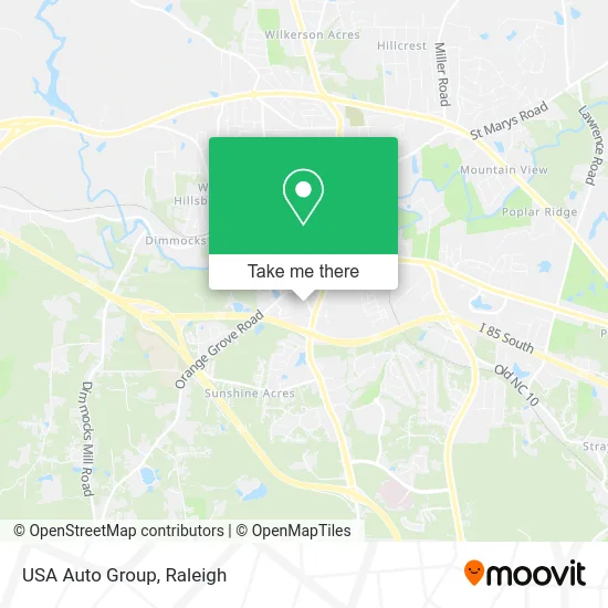 USA Auto Group map