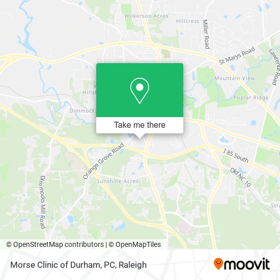 Morse Clinic of Durham, PC map
