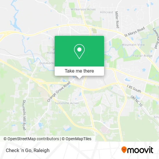 Check 'n Go map