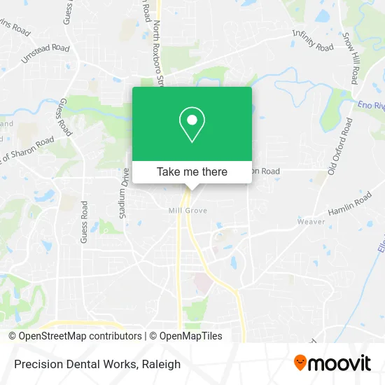 Precision Dental Works map