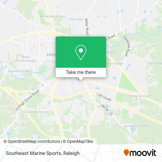 Southeast Marine Sports map