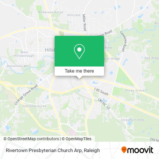 Rivertown Presbyterian Church Arp map