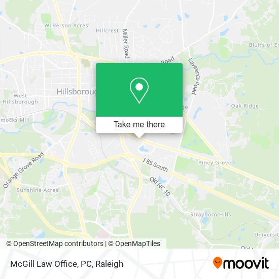 Mapa de McGill Law Office, PC