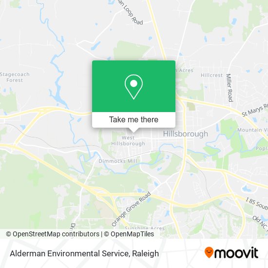 Mapa de Alderman Environmental Service