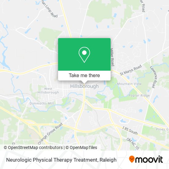 Neurologic Physical Therapy Treatment map