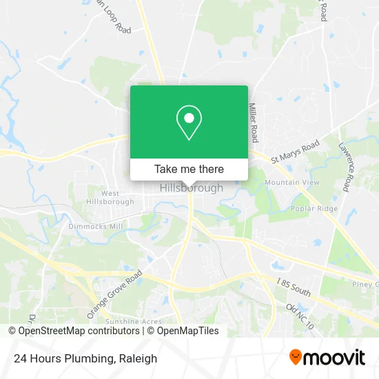 24 Hours Plumbing map