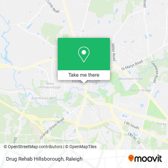 Mapa de Drug Rehab Hillsborough