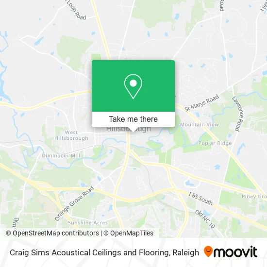 Craig Sims Acoustical Ceilings and Flooring map