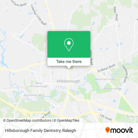 Mapa de Hillsborough Family Dentistry