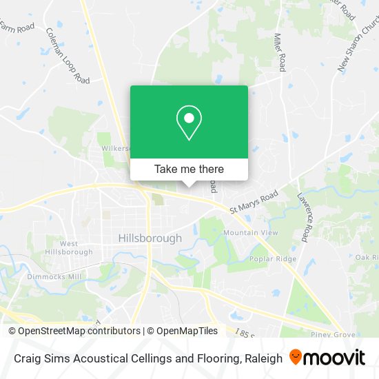 Craig Sims Acoustical Cellings and Flooring map
