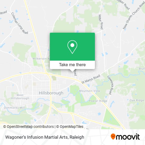 Mapa de Wagoner's Infusion Martial Arts