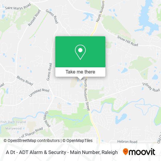 A Dt - ADT Alarm & Security - Main Number map