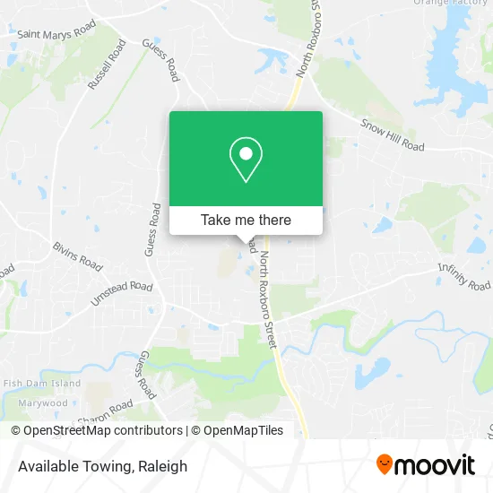 Available Towing map