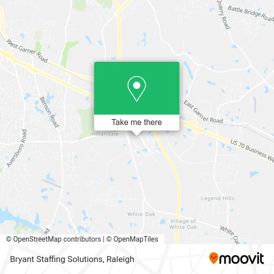 Bryant Staffing Solutions map