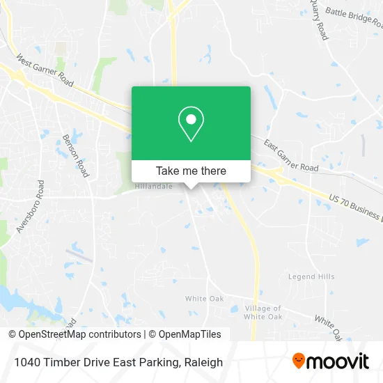 1040 Timber Drive East Parking map