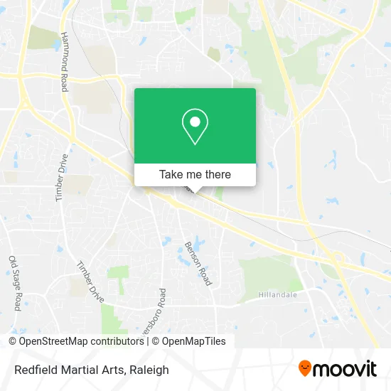 Redfield Martial Arts map