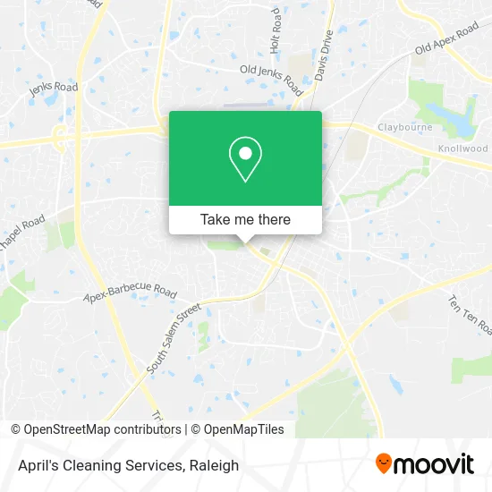 April's Cleaning Services map