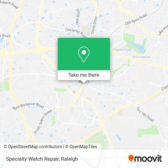 Specialty Watch Repair map