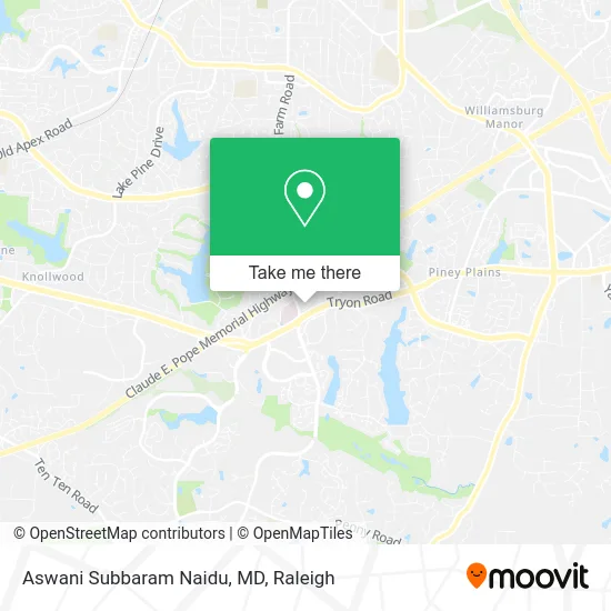 Aswani Subbaram Naidu, MD map