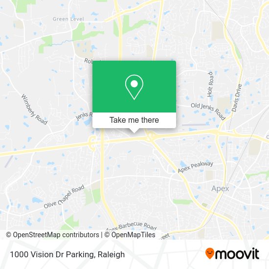 Mapa de 1000 Vision Dr Parking
