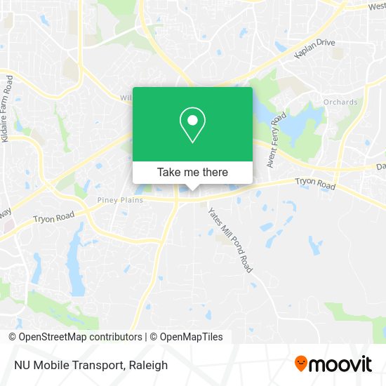 NU Mobile Transport map