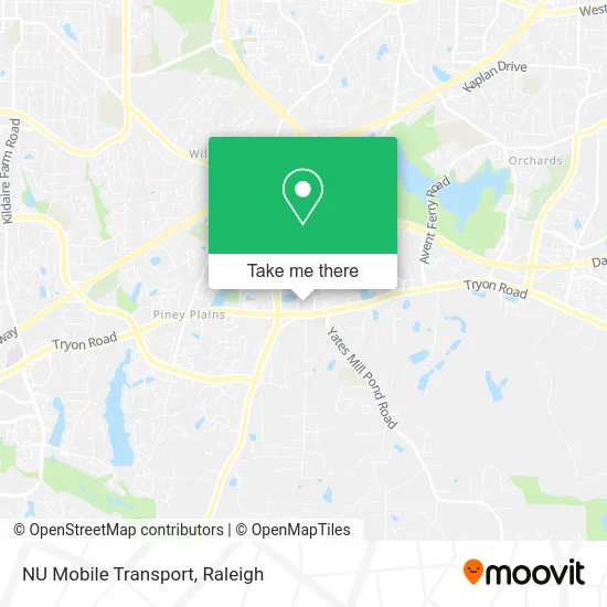 Mapa de NU Mobile Transport