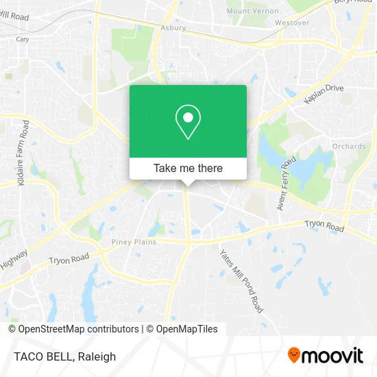 Mapa de TACO BELL