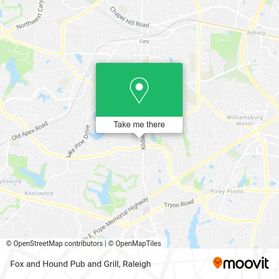 Mapa de Fox and Hound Pub and Grill