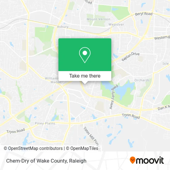 Chem-Dry of Wake County map