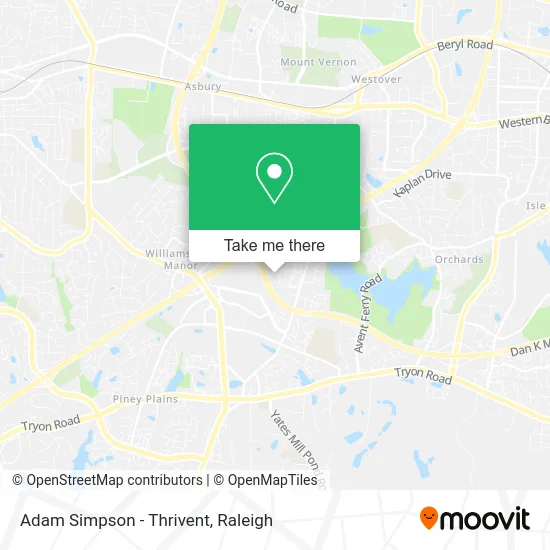 Mapa de Adam Simpson - Thrivent