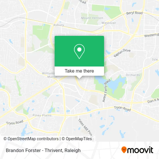Mapa de Brandon Forster - Thrivent