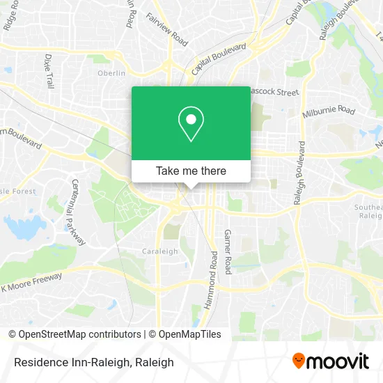 Residence Inn-Raleigh map