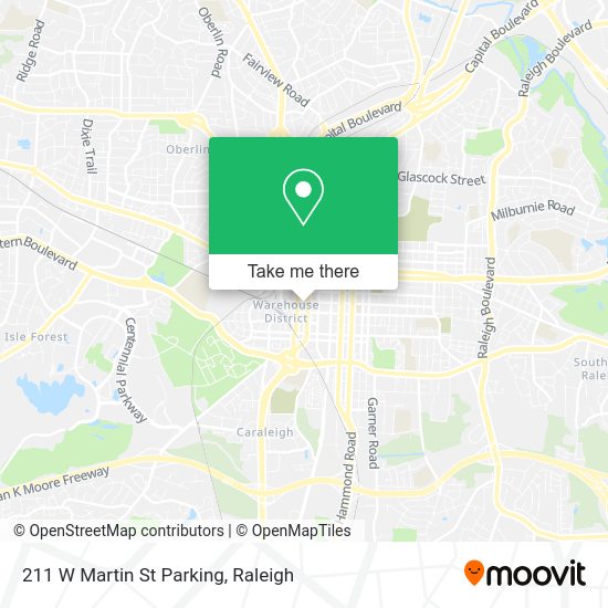 211 W Martin St Parking map