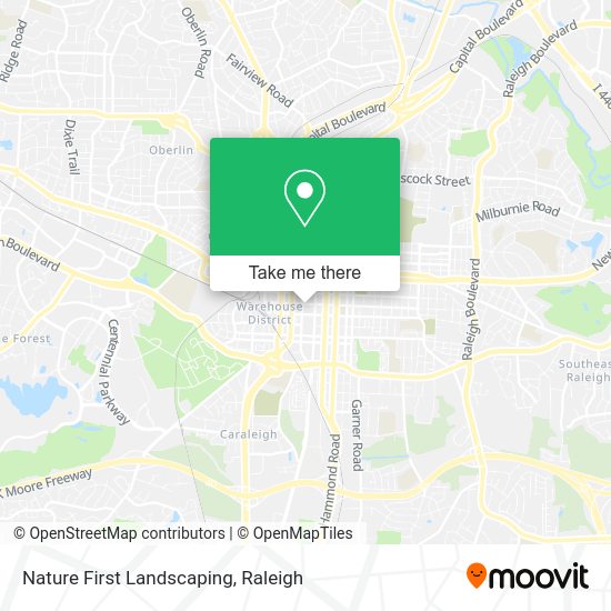 Nature First Landscaping map