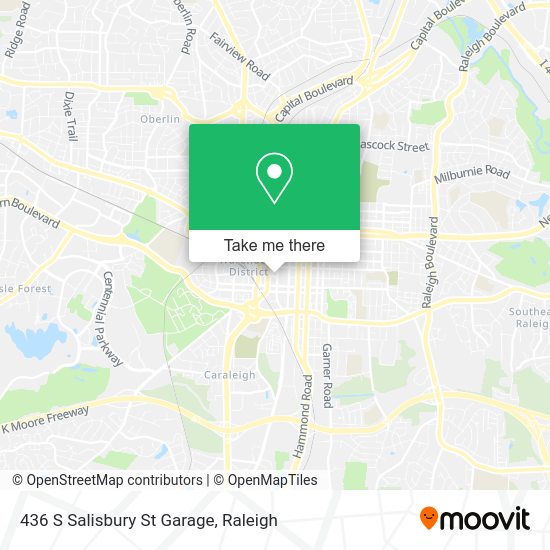 436 S Salisbury St Garage map