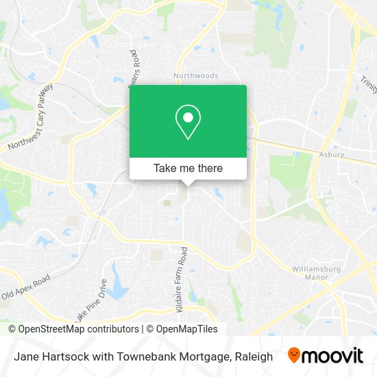 Jane Hartsock with Townebank Mortgage map