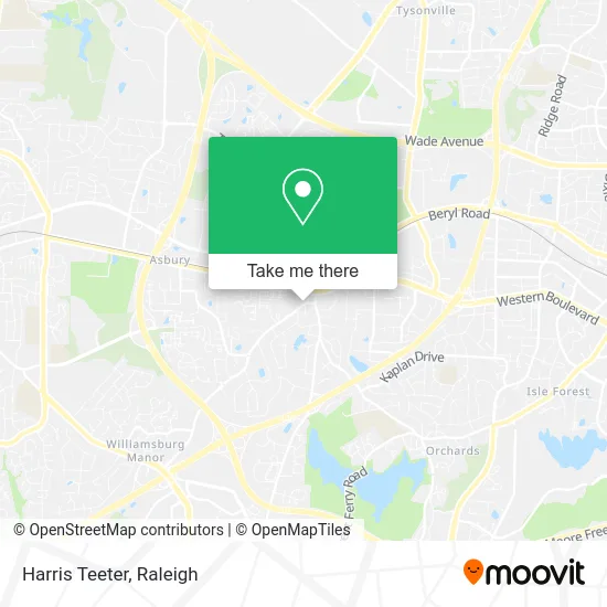 Mapa de Harris Teeter