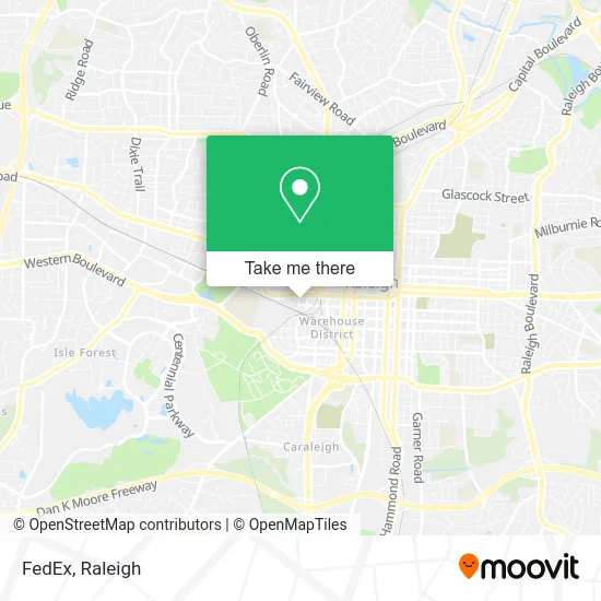 Mapa de FedEx