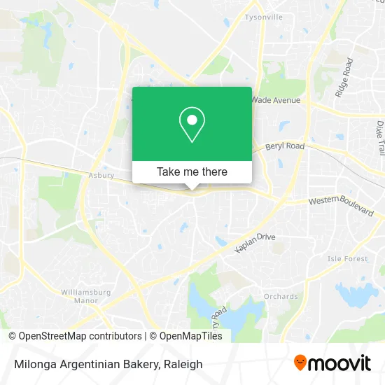 Mapa de Milonga Argentinian Bakery