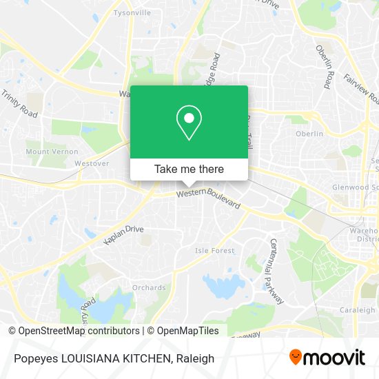 Mapa de Popeyes LOUISIANA KITCHEN