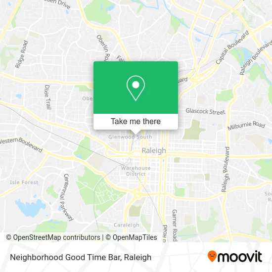 Neighborhood Good Time Bar map