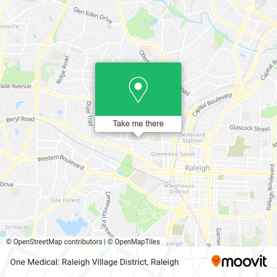 Mapa de One Medical: Raleigh Village District