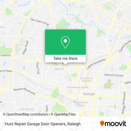 Mapa de Hunt Repair Garage Door Openers