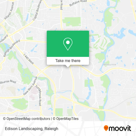 Edison Landscaping map