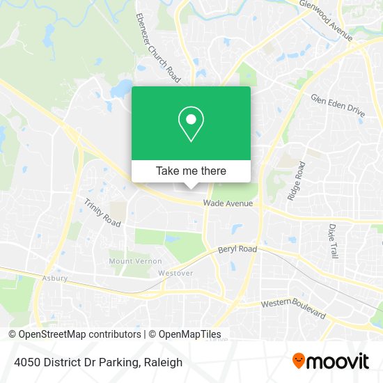 Mapa de 4050 District Dr Parking