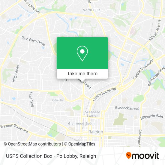 USPS Collection Box - Po Lobby map