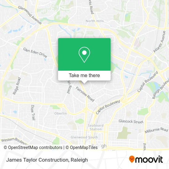 James Taylor Construction map
