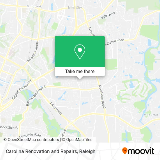 Carolina Renovation and Repairs map