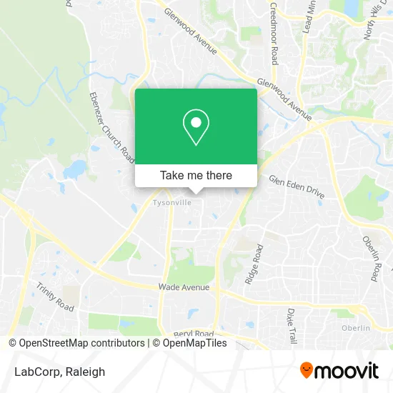 LabCorp map