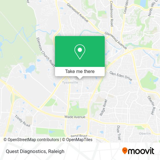 Mapa de Quest Diagnostics